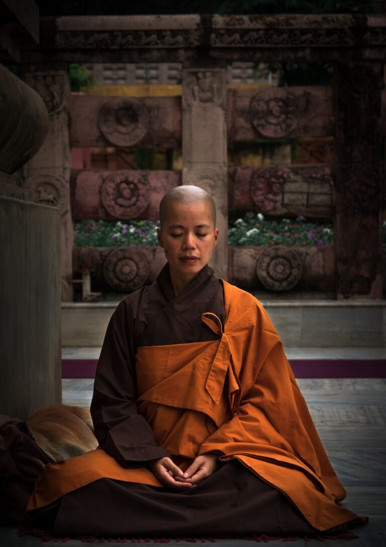 Photo by Prince Kumar: https://www.pexels.com/photo/selective-focus-photography-of-monk-during-meditation-2421467/